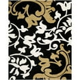 thumbnail image 1 of SAFAVIEH Soho Aaron Abstract Floral Wool Area Rug, Black/Multi, 5' x 8', 1 of 10