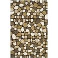 thumbnail image 1 of SAFAVIEH Soho Abbott Geometric Wool Area Rug, Dark Brown/Multi, 3'6" x 5'6", 1 of 6
