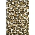 thumbnail image 1 of SAFAVIEH Soho Abbott Geometric Wool Area Rug, Dark Brown/Multi, 5' x 8', 1 of 6