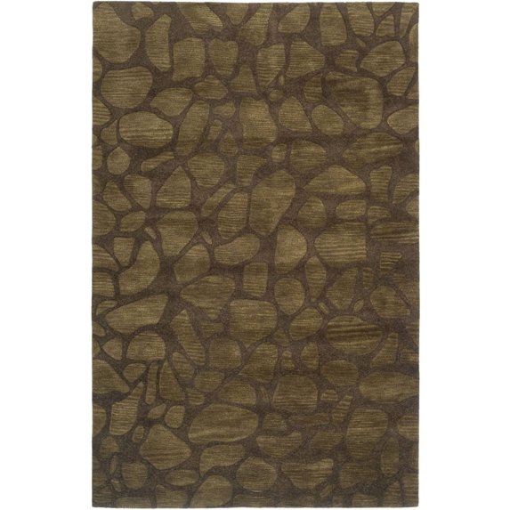 SAFAVIEH Soho Acton Abstract Wool Area Rug, Brown, 5' x 8'