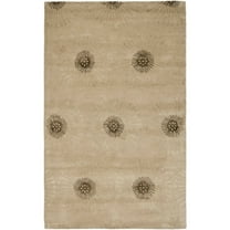 SAFAVIEH Soho Adeline Floral Wool Area Rug, Beige/Brown, 3'6" x 5'6"