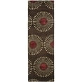 thumbnail image 1 of SAFAVIEH Soho Adeline Floral Wool Runner Rug, Coffee/Brown, 2'6" x 12', 1 of 9