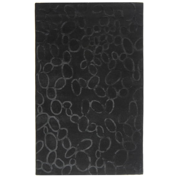 SAFAVIEH Soho Ali Geometric Wool Area Rug, Black, 8'3" x 11'