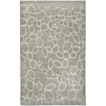 SAFAVIEH Soho Ali Geometric Wool Area Rug, Grey, 3'6" x 5'6"