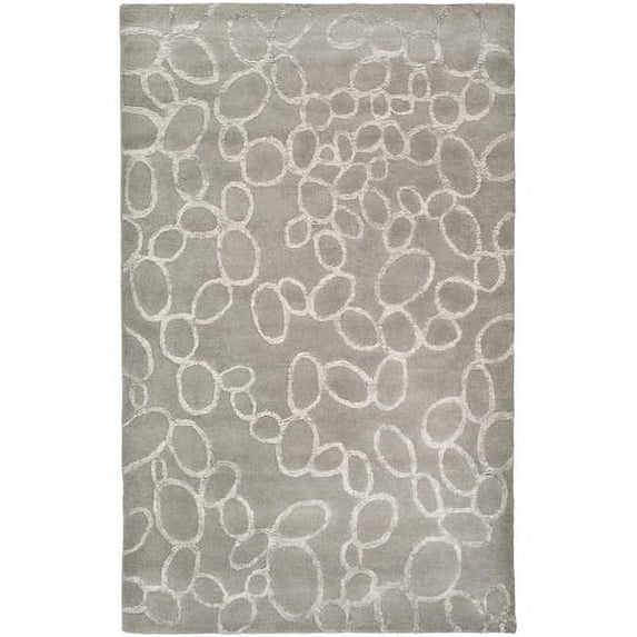 SAFAVIEH Soho Ali Geometric Wool Area Rug, Grey, 5' x 8'