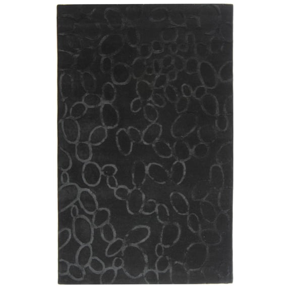 SAFAVIEH Soho Ali Geometric Wool Runner Rug, Black, 2'6" x 10'