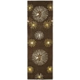 thumbnail image 1 of SAFAVIEH Soho Amory Fire Works Wool Runner Rug, Brown/Multi, 2'6" x 12', 1 of 9