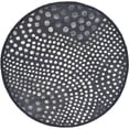 thumbnail image 1 of SAFAVIEH Soho Andrew Polka Dots Wool Area Rug, Dark Grey, 8' x 8' Round, 1 of 5