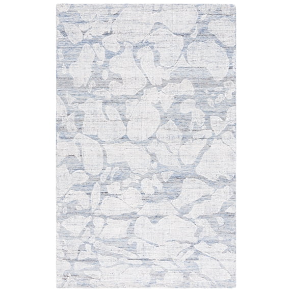 SAFAVIEH Soho Andy Abstract Area Rug, Blue/Ivory, 5' x 8'