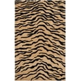 thumbnail image 1 of SAFAVIEH Soho Anson Geometric Wool Area Rug, Gold/Black, 5' x 8', 1 of 11