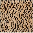 thumbnail image 1 of SAFAVIEH Soho Anson Animal Striped Wool Area Rug, Gold/Black, 6' x 6' Square, 1 of 4