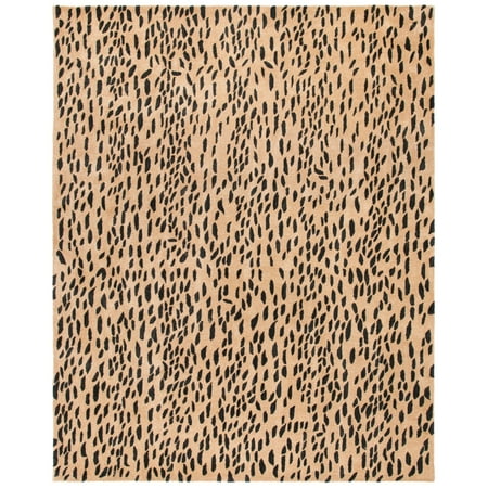 SAFAVIEH Soho Ardi Dotted Wool Runner Rug, Beige/Brown, 2'6" x 14'