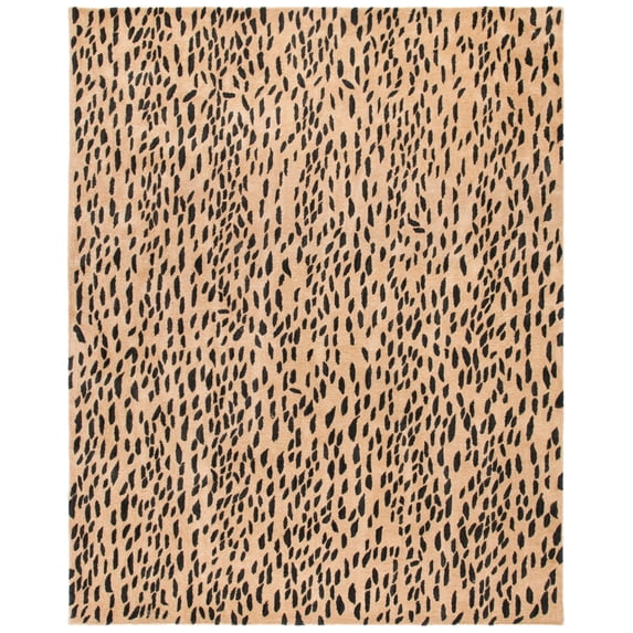SAFAVIEH Soho Ardi Dotted Wool Runner Rug, Beige/Brown, 2'6" x 8'