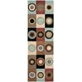 thumbnail image 1 of SAFAVIEH Soho Arla Geometric Circles Wool Runner Rug, Multi, 2'6" x 8', 1 of 6