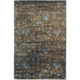 thumbnail image 1 of SAFAVIEH Soho Arthur Abstract Floral Wool Area Rug, Brown/Light Blue, 3'6" x 5'6", 1 of 10