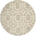 thumbnail image 1 of SAFAVIEH Soho Avery Geometric Wool Area Rug, Grey/Ivory, 6' x 6' Round, 1 of 4