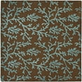 thumbnail image 1 of SAFAVIEH Soho Azalea Floral Wool Area Rug, Brown/Light Blue, 6' x 6' Square, 1 of 10