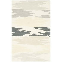 SAFAVIEH Soho Barclay Abstract Wool Area Rug, Ivory/Grey, 2' x 3'