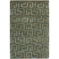 thumbnail image 1 of SAFAVIEH Soho Benson Geometric Wool Area Rug, Brown/Light Blue, 2' x 3', 1 of 7