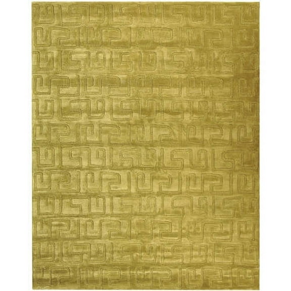 SAFAVIEH Soho Benson Geometric Wool Area Rug, Green, 8'3" x 11'