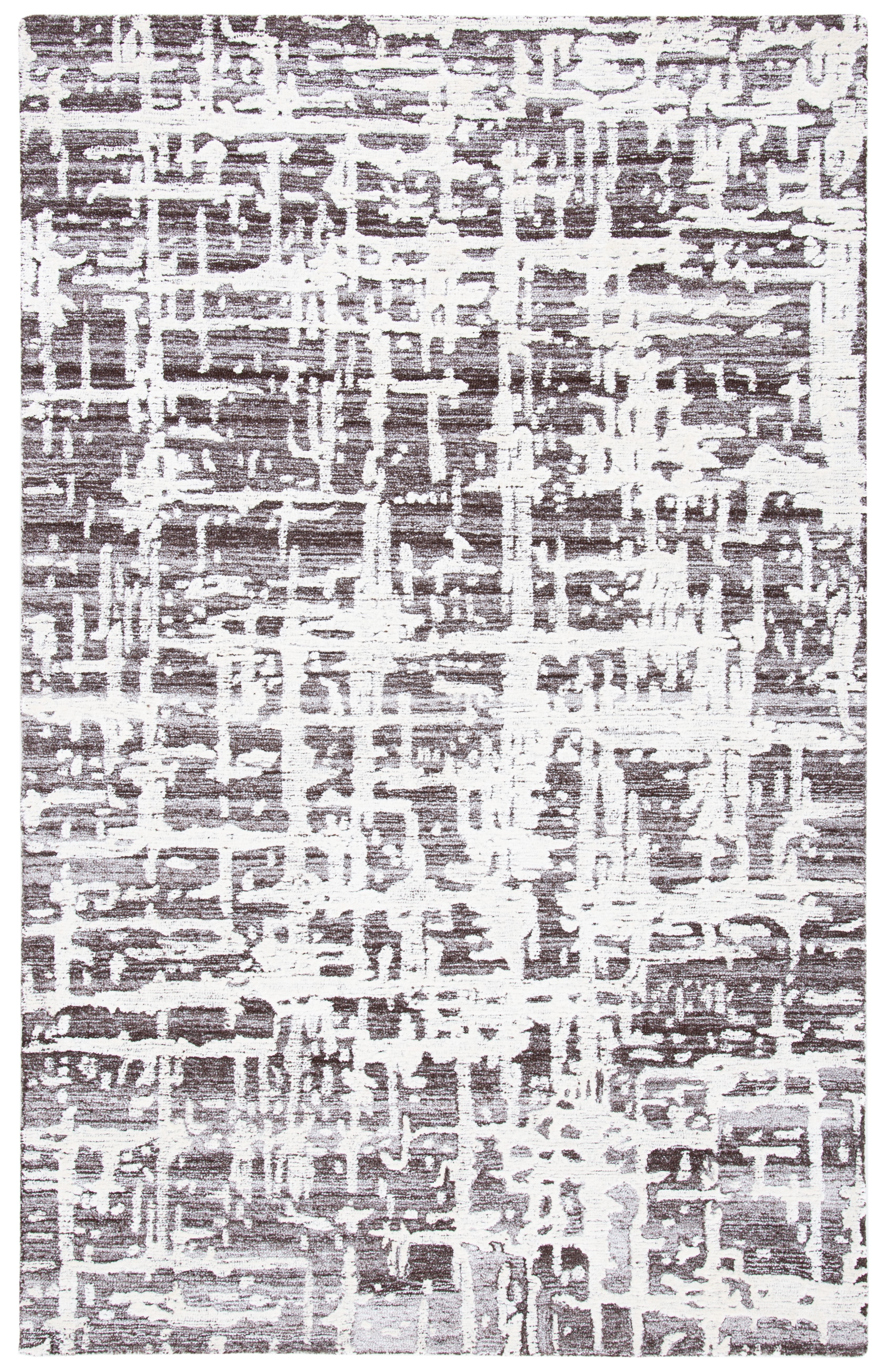 SAFAVIEH Soho Bianca Abstract Area Rug, Brown/Ivory, 5' x 8'