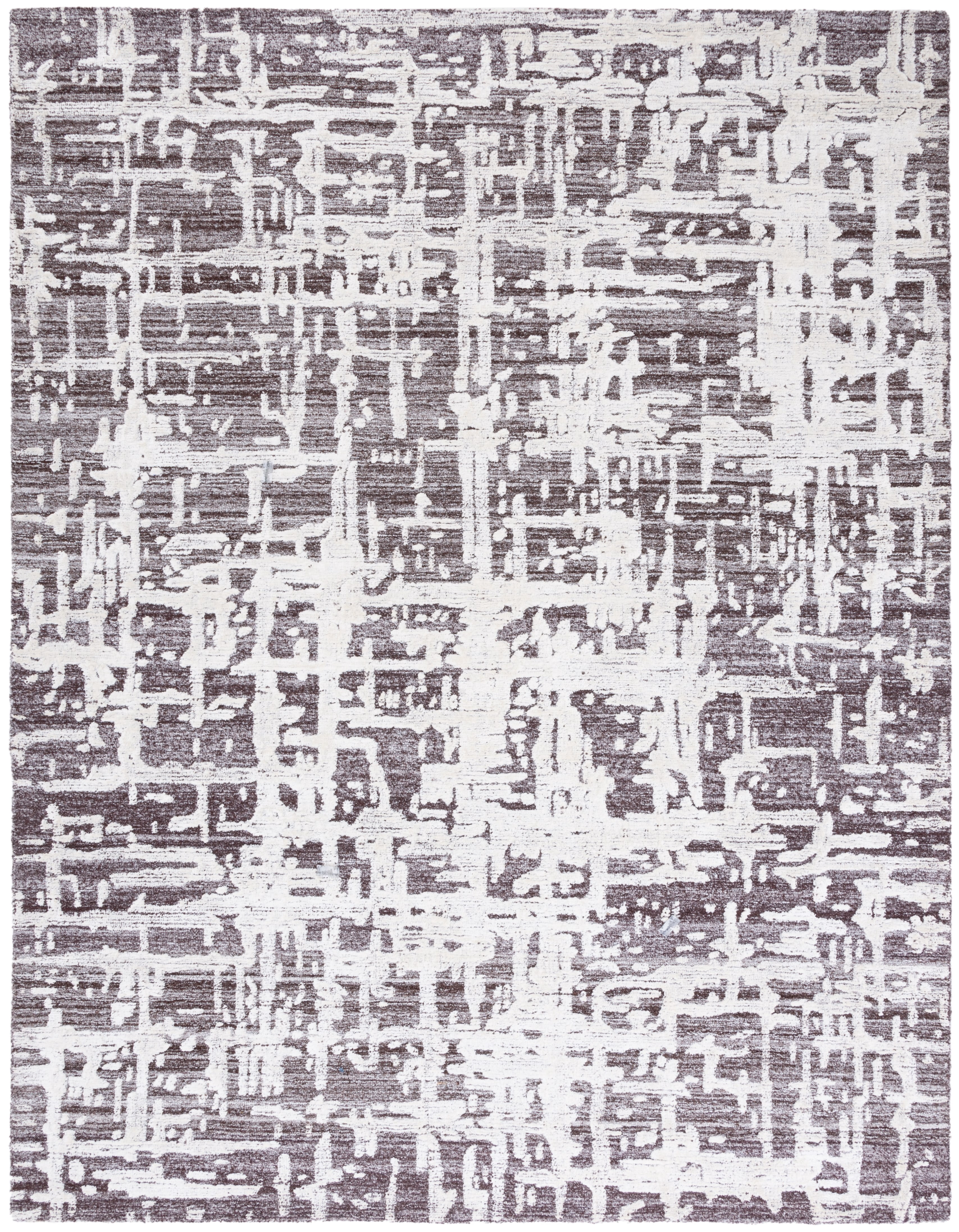 SAFAVIEH Soho Bianca Abstract Area Rug, Brown/Ivory, 8' x 10'
