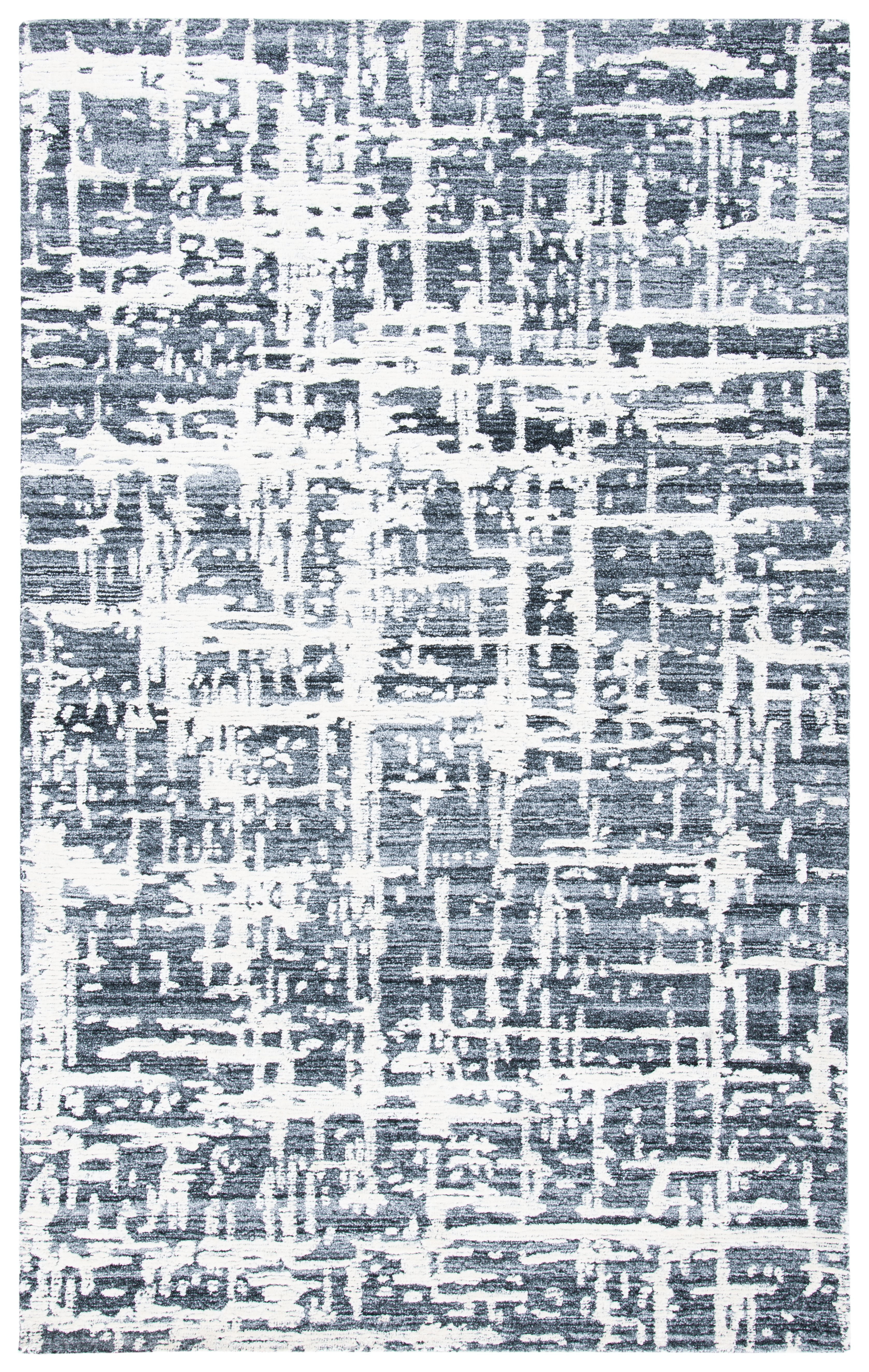 SAFAVIEH Soho Bianca Abstract Area Rug, Grey/Ivory, 5' x 8'