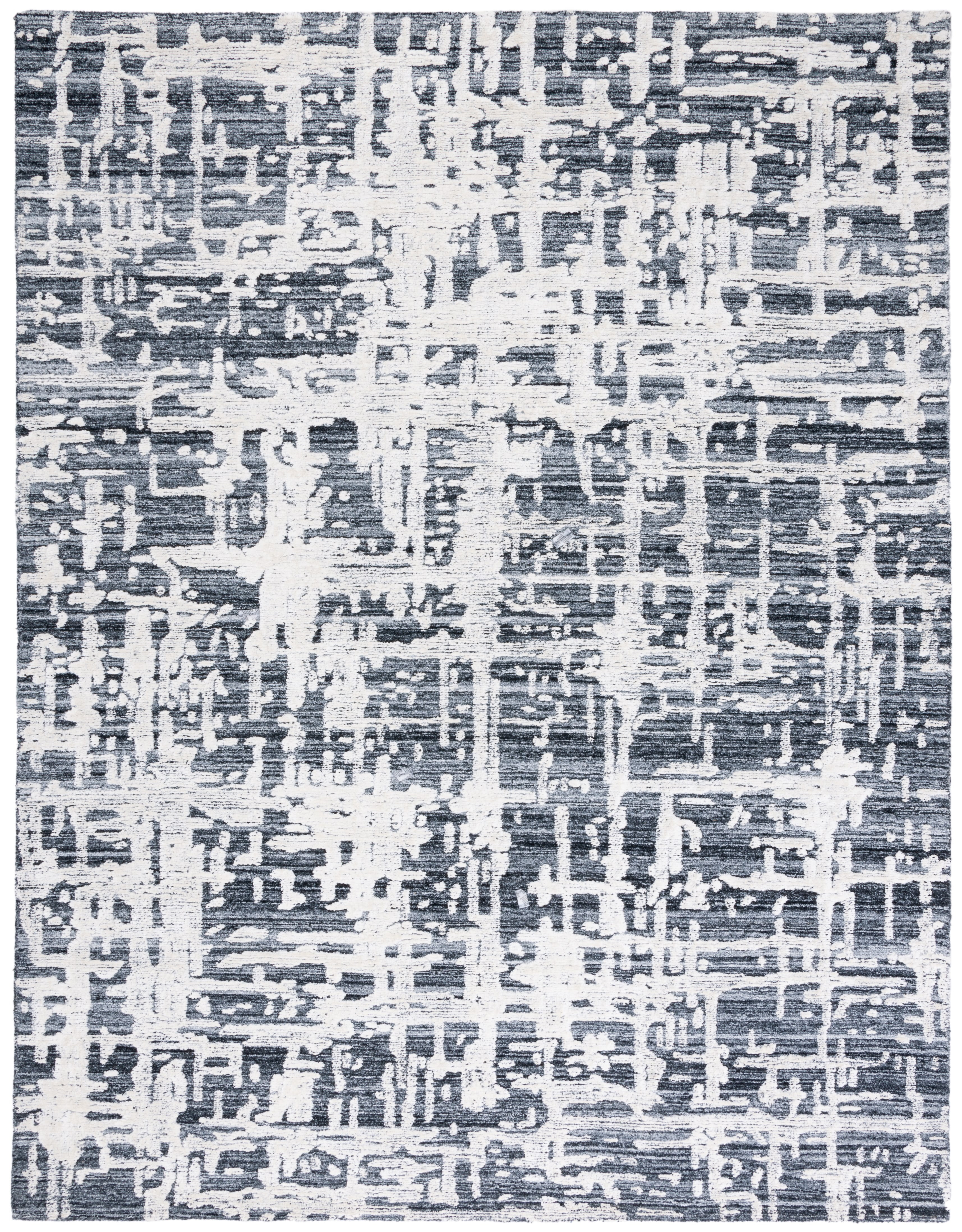 SAFAVIEH Soho Bianca Abstract Area Rug, Grey/Ivory, 8' x 10'