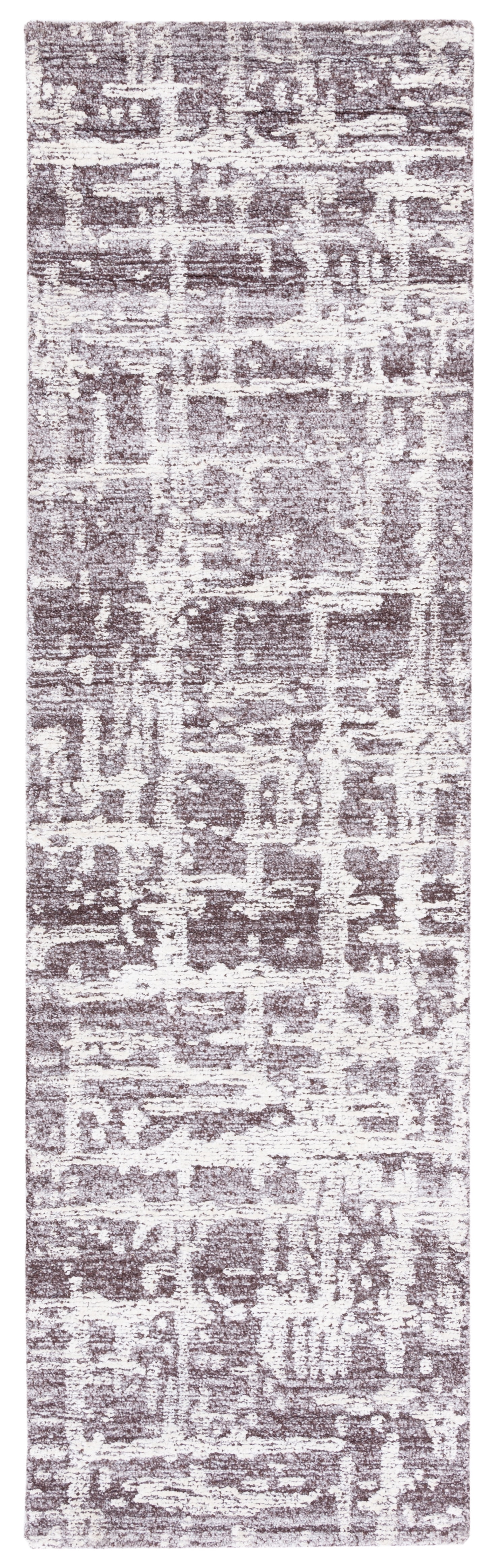 SAFAVIEH Soho Bianca Abstract Runner Rug, Brown/Ivory, 2'3" x 8'