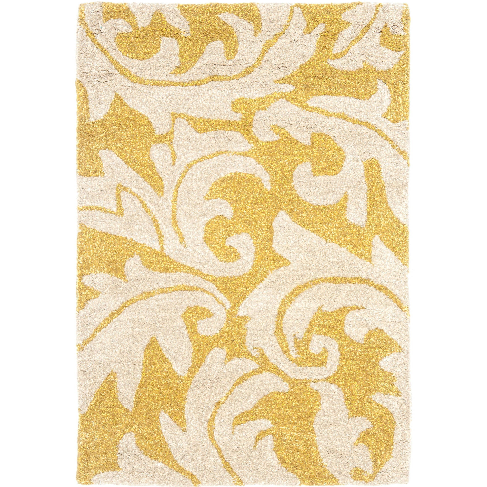 SAFAVIEH Soho Blair Floral Wool Area Rug, Gold/Ivory, 2' x 3' - Walmart.com