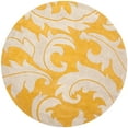 thumbnail image 1 of SAFAVIEH Soho Blair Floral Wool Area Rug, Gold/Ivory, 8' x 8' Round, 1 of 4