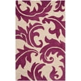 thumbnail image 1 of SAFAVIEH Soho Blair Floral Wool Area Rug, Purple/Beige, 7'6" x 9'6", 1 of 4