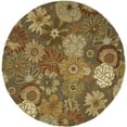 thumbnail image 1 of SAFAVIEH Soho Bliss Floral Wool Area Rug, Brown/Multi, 6' x 6' Round, 1 of 11