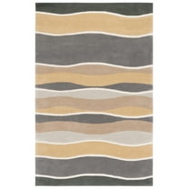 SAFAVIEH Soho Branislav Coastal Area Rug, Grey/Gold, 5' x 8'