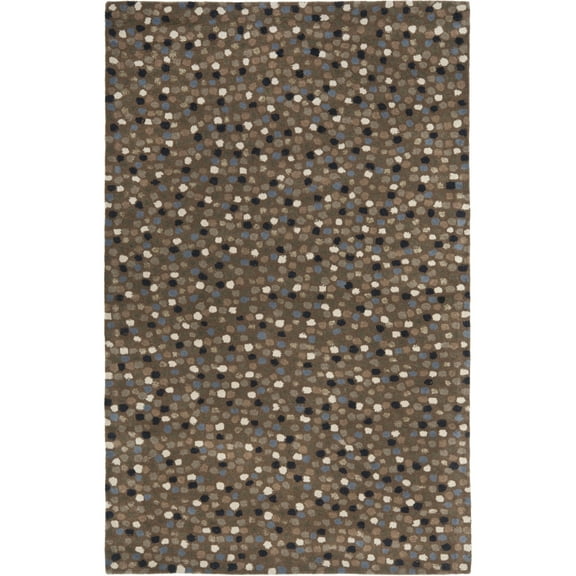 SAFAVIEH Soho Brent Polka Dots Wool Runner Rug, Dark Grey/Multi, 2'6" x 8'