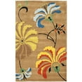 thumbnail image 1 of SAFAVIEH Soho Brooke Floral Wool Area Rug, Brown/Multi, 3'6" x 5'6", 1 of 9