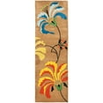 thumbnail image 1 of SAFAVIEH Soho Brooke Floral Wool Runner Rug, Brown/Multi, 2'6" x 8', 1 of 9
