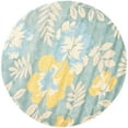 thumbnail image 1 of SAFAVIEH Soho Brooklyn Floral Wool Area Rug, Blue/Multi, 6' x 6' Round, 1 of 9