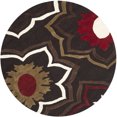 thumbnail image 1 of SAFAVIEH Soho Buckley Floral Wool Area Rug, Brown/Multi, 6' x 6' Round, 1 of 9