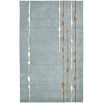 SAFAVIEH Soho Caleb Striped Wool Area Rug, Blue/Multi, 7'6" x 9'6"