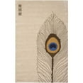 thumbnail image 1 of SAFAVIEH Soho Carleton Peacock Feather Wool Area Rug, Beige/Brown, 7'6" x 9'6", 1 of 7