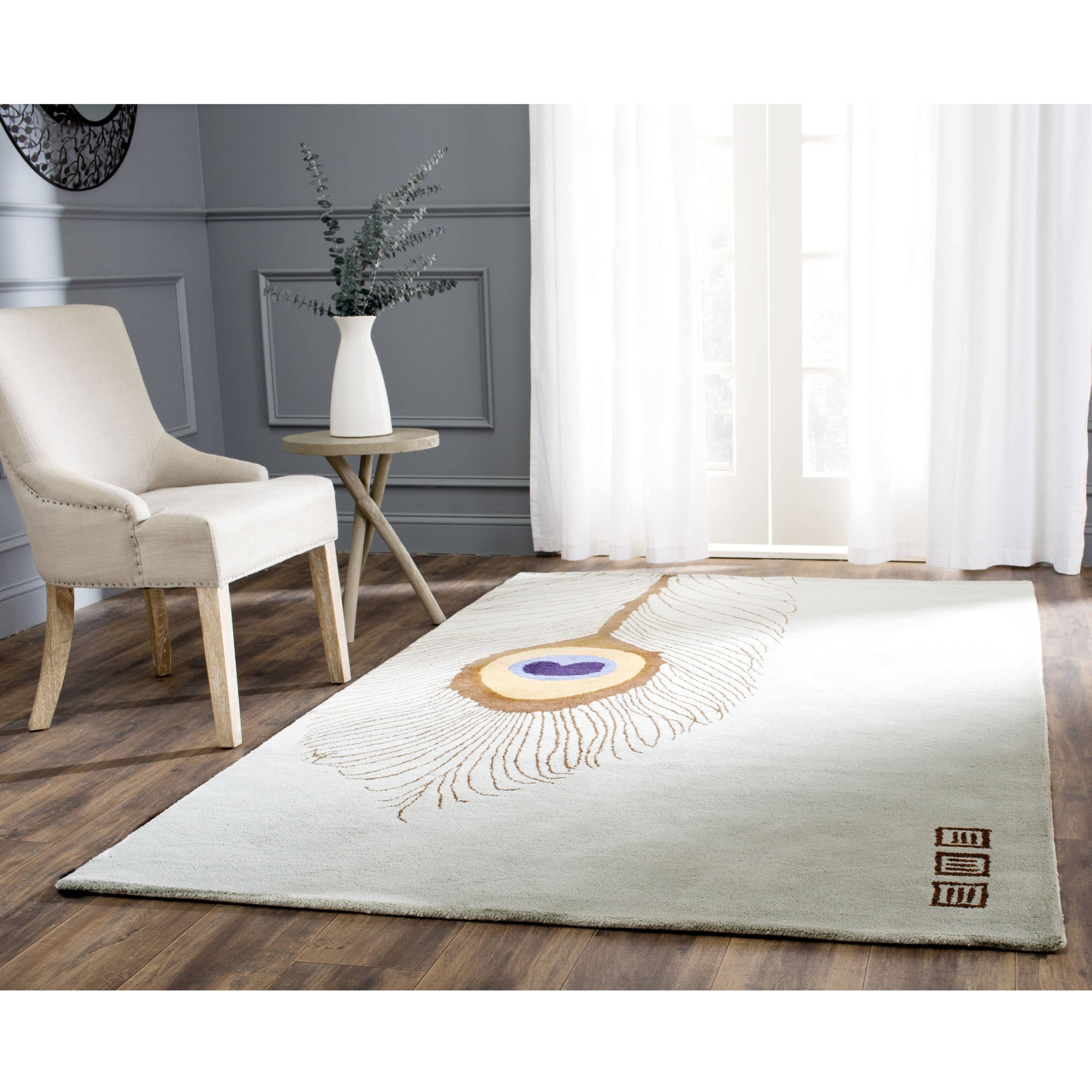 Soho SOH787 Hand Tufted Indoor Area Rug - Grey/Brown - 3'6"x5'6" - Safavieh
