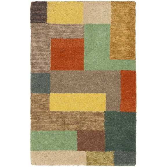 SAFAVIEH Soho Catalina Geometric Wool Area Rug, Multi, 2' x 3'