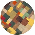 thumbnail image 1 of SAFAVIEH Soho Catalina Geometric Wool Area Rug, Multi, 8' x 8' Round, 1 of 8