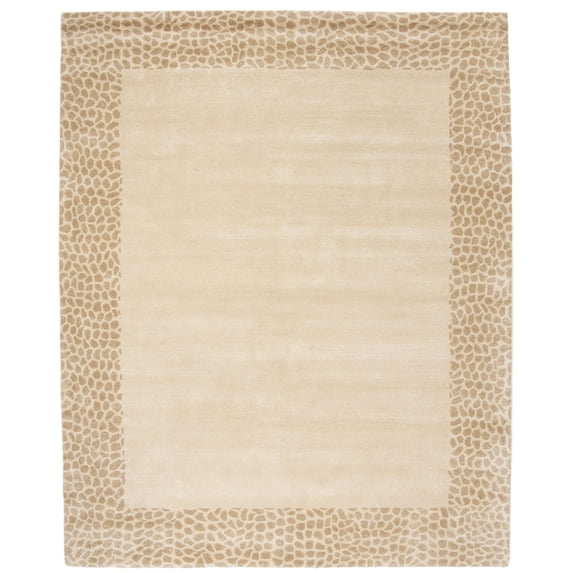 SAFAVIEH Soho Chandler Geometric Area Rug, Beige/Dark Beige, 7'6" x 9'6"