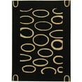 thumbnail image 1 of SAFAVIEH Soho Chason Geometric Wool Area Rug, Black/Ivory, 5' x 8', 1 of 8