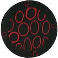thumbnail image 1 of SAFAVIEH Soho Chason Geometric Area Rug, Black/Red, 6' x 6' Round, 1 of 8