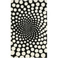 thumbnail image 1 of SAFAVIEH Soho Chloe Polka Dots Wool Area Rug, Black/Ivory, 3'6" x 5'6", 1 of 9
