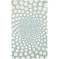 thumbnail image 1 of SAFAVIEH Soho Chloe Polka Dots Wool Area Rug, Blue/Ivory, 5' x 8', 1 of 5
