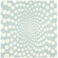 thumbnail image 1 of SAFAVIEH Soho Chloe Geometric Area Rug, Blue/Ivory, 6' x 6' Square, 1 of 8